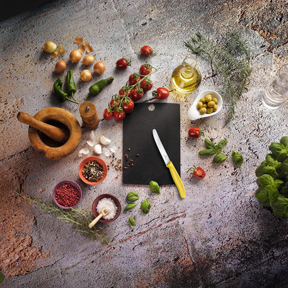 Swiss Classic, Tomato and Table Knife, Extra Sharp Blade, Wavy Edge, 11 cm, Stainless Steel, Yellow