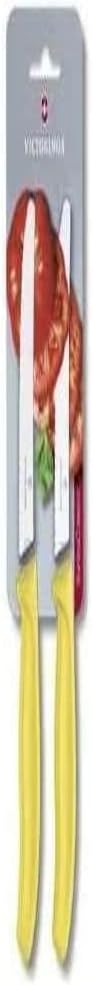 Swiss Classic, Tomato and Table Knife, Extra Sharp Blade, Wavy Edge, 11 cm, Stainless Steel, Yellow