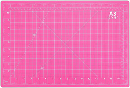 Self Healing Sewing Mat, 12inch x 18inch Rotary Cutting Mat Double Sided 5-Ply Craft Cutting Board for Sewing Crafts Hobby Fabric Precision Scrapbooking Project