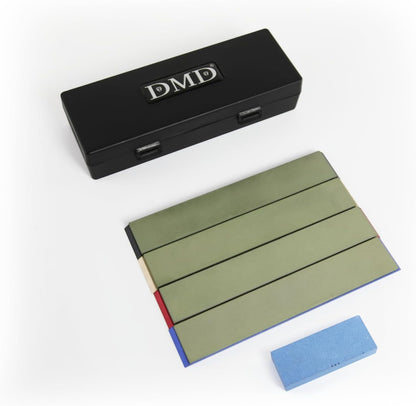 11-Piece Diamond Sharpening Stone Set | Knife Sharpening Kit with 150#–1500# Grits, Ceramic Stone, Leather Strop & Polishing Compounds | Professional Sharpening System for Kitchen & Outdoor Knives