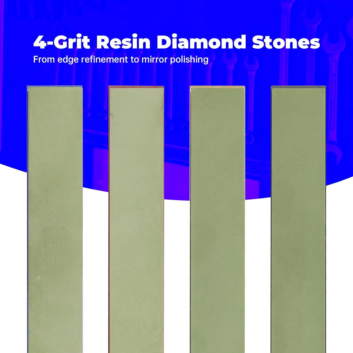 11-Piece Diamond Sharpening Stone Set | Knife Sharpening Kit with 150#–1500# Grits, Ceramic Stone, Leather Strop & Polishing Compounds | Professional Sharpening System for Kitchen & Outdoor Knives
