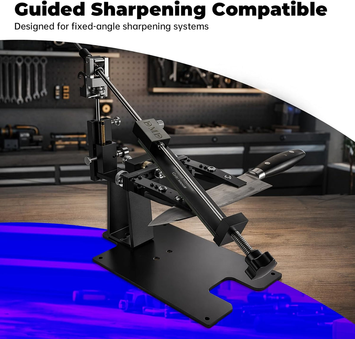 11-Piece Diamond Sharpening Stone Set | Knife Sharpening Kit with 150#–1500# Grits, Ceramic Stone, Leather Strop & Polishing Compounds | Professional Sharpening System for Kitchen & Outdoor Knives