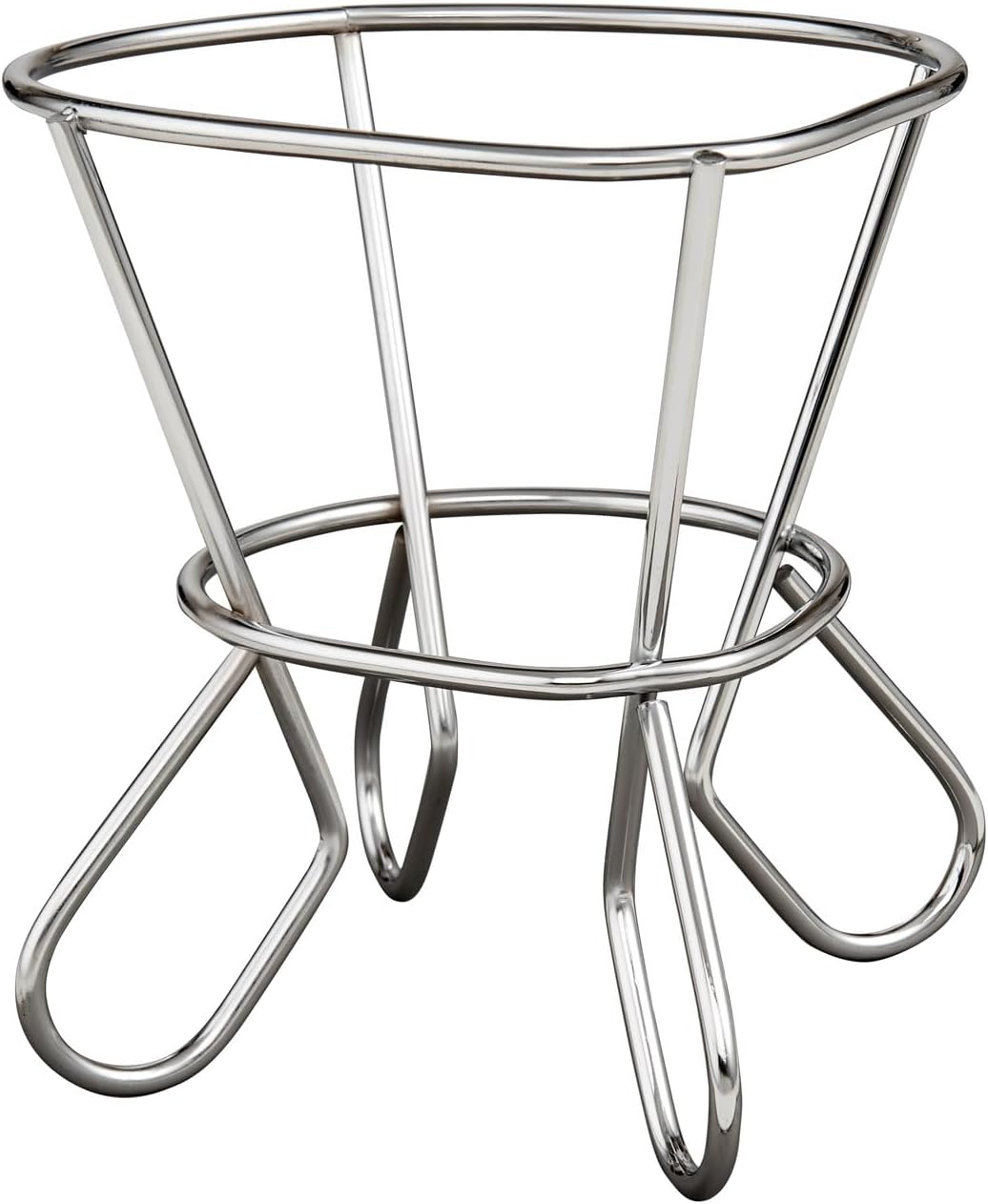 Kitchen Roasting Wire Spiral Ham Roasting Rack, Chrome-Plated Steel, For Baking And Carving Ham Up To 10-Pounds