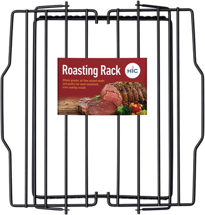 Kitchen Roasting Wire Spiral Ham Roasting Rack, Chrome-Plated Steel, For Baking And Carving Ham Up To 10-Pounds