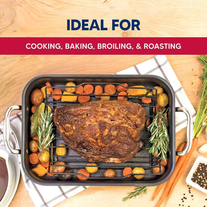Kitchen Roasting Wire Spiral Ham Roasting Rack, Chrome-Plated Steel, For Baking And Carving Ham Up To 10-Pounds