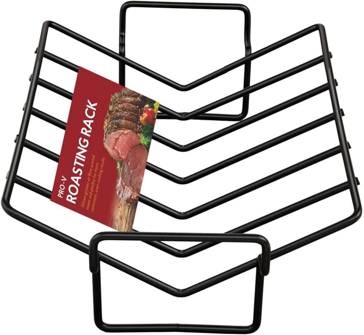 Kitchen Roasting Wire Spiral Ham Roasting Rack, Chrome-Plated Steel, For Baking And Carving Ham Up To 10-Pounds