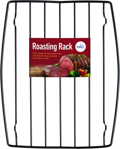 Kitchen Roasting Wire Spiral Ham Roasting Rack, Chrome-Plated Steel, For Baking And Carving Ham Up To 10-Pounds