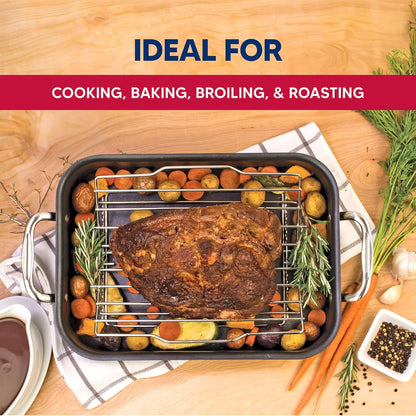 Kitchen Roasting Wire Spiral Ham Roasting Rack, Chrome-Plated Steel, For Baking And Carving Ham Up To 10-Pounds