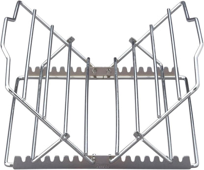 Kitchen Roasting Wire Spiral Ham Roasting Rack, Chrome-Plated Steel, For Baking And Carving Ham Up To 10-Pounds