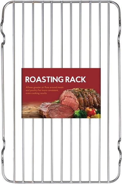 Kitchen Roasting Wire Spiral Ham Roasting Rack, Chrome-Plated Steel, For Baking And Carving Ham Up To 10-Pounds