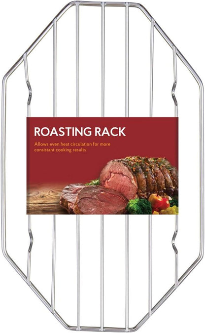 Kitchen Roasting Wire Spiral Ham Roasting Rack, Chrome-Plated Steel, For Baking And Carving Ham Up To 10-Pounds
