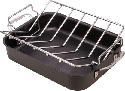 Kitchen Roasting Wire Spiral Ham Roasting Rack, Chrome-Plated Steel, For Baking And Carving Ham Up To 10-Pounds