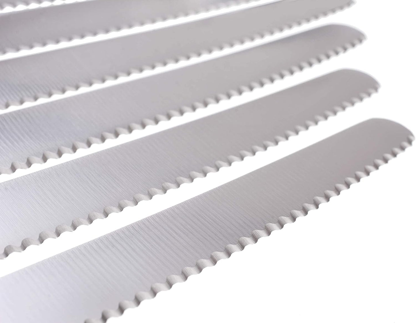 table knife 6 pieces, knife set for cutting, pack of 6 bread knives, breakfast knife with serrated edge on one side, knife 8.3 inch - Colorful