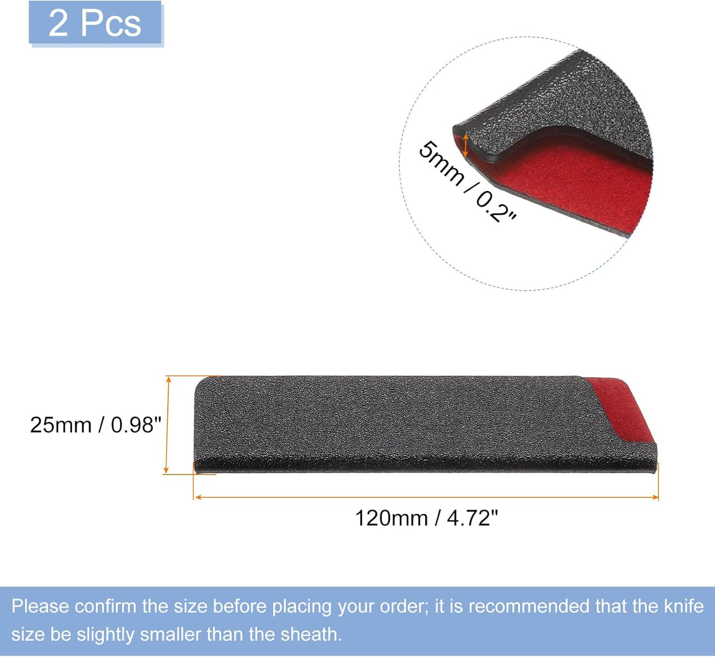 Knives Edge Guard, 5.5"x1" ABS Knife Cover Sleeves Blade Protector Universal Knife Sheath for Home Kitchen