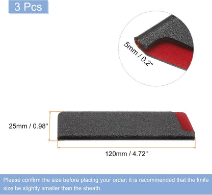 Knives Edge Guard, 5.5"x1" ABS Knife Cover Sleeves Blade Protector Universal Knife Sheath for Home Kitchen