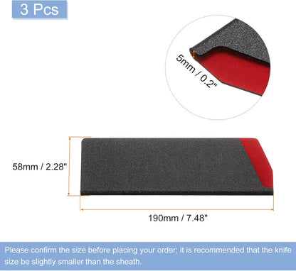 Knives Edge Guard, 5.5"x1" ABS Knife Cover Sleeves Blade Protector Universal Knife Sheath for Home Kitchen