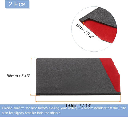 Knives Edge Guard, 5.5"x1" ABS Knife Cover Sleeves Blade Protector Universal Knife Sheath for Home Kitchen