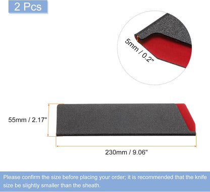 Knives Edge Guard, 5.5"x1" ABS Knife Cover Sleeves Blade Protector Universal Knife Sheath for Home Kitchen