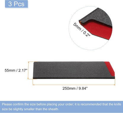 Knives Edge Guard, 5.5"x1" ABS Knife Cover Sleeves Blade Protector Universal Knife Sheath for Home Kitchen