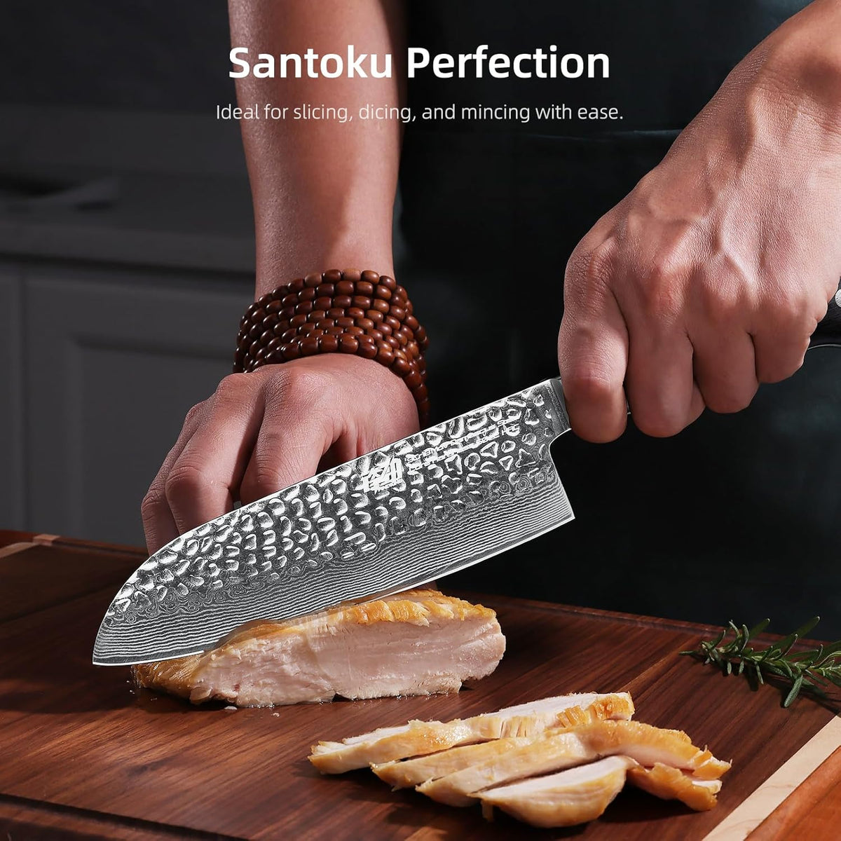 Paring Knife 5 Inch, Damascus Small Kitchen Utility Knife for Fruit, Prep & Travel Use (Raven Series)