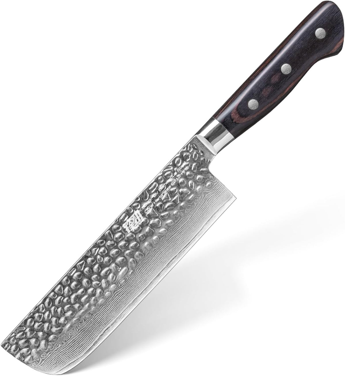 Paring Knife 5 Inch, Damascus Small Kitchen Utility Knife for Fruit, Prep & Travel Use (Raven Series)
