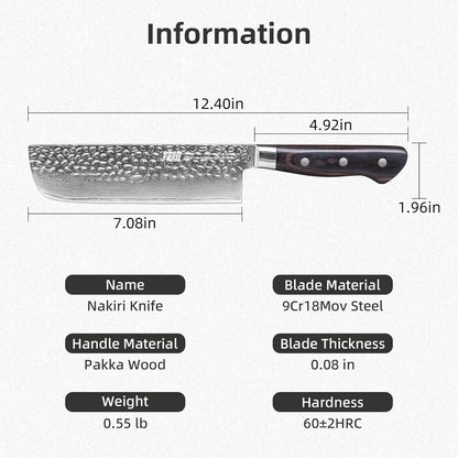 Paring Knife 5 Inch, Damascus Small Kitchen Utility Knife for Fruit, Prep & Travel Use (Raven Series)