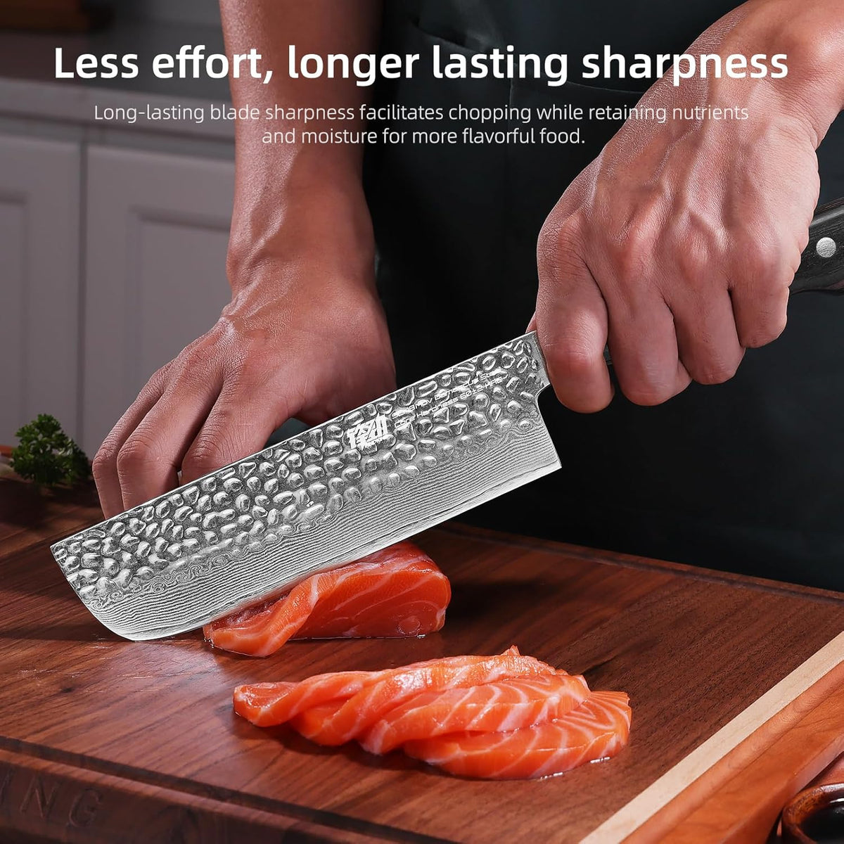 Paring Knife 5 Inch, Damascus Small Kitchen Utility Knife for Fruit, Prep & Travel Use (Raven Series)