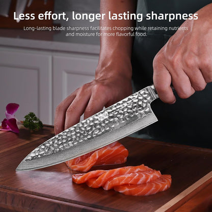 Paring Knife 5 Inch, Damascus Small Kitchen Utility Knife for Fruit, Prep & Travel Use (Raven Series)