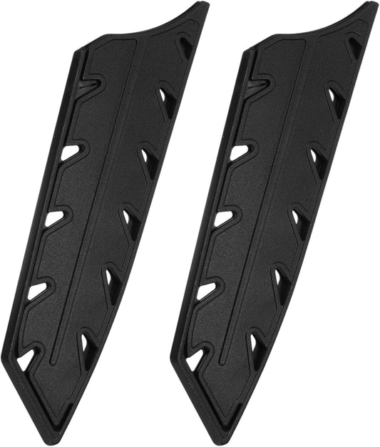 2Pcs Knife Cover Sleeves Knife Edge Guards for 7.5" Chef Knife Edge Blade Protector Universal Knife Sheath for Kitchen, Black