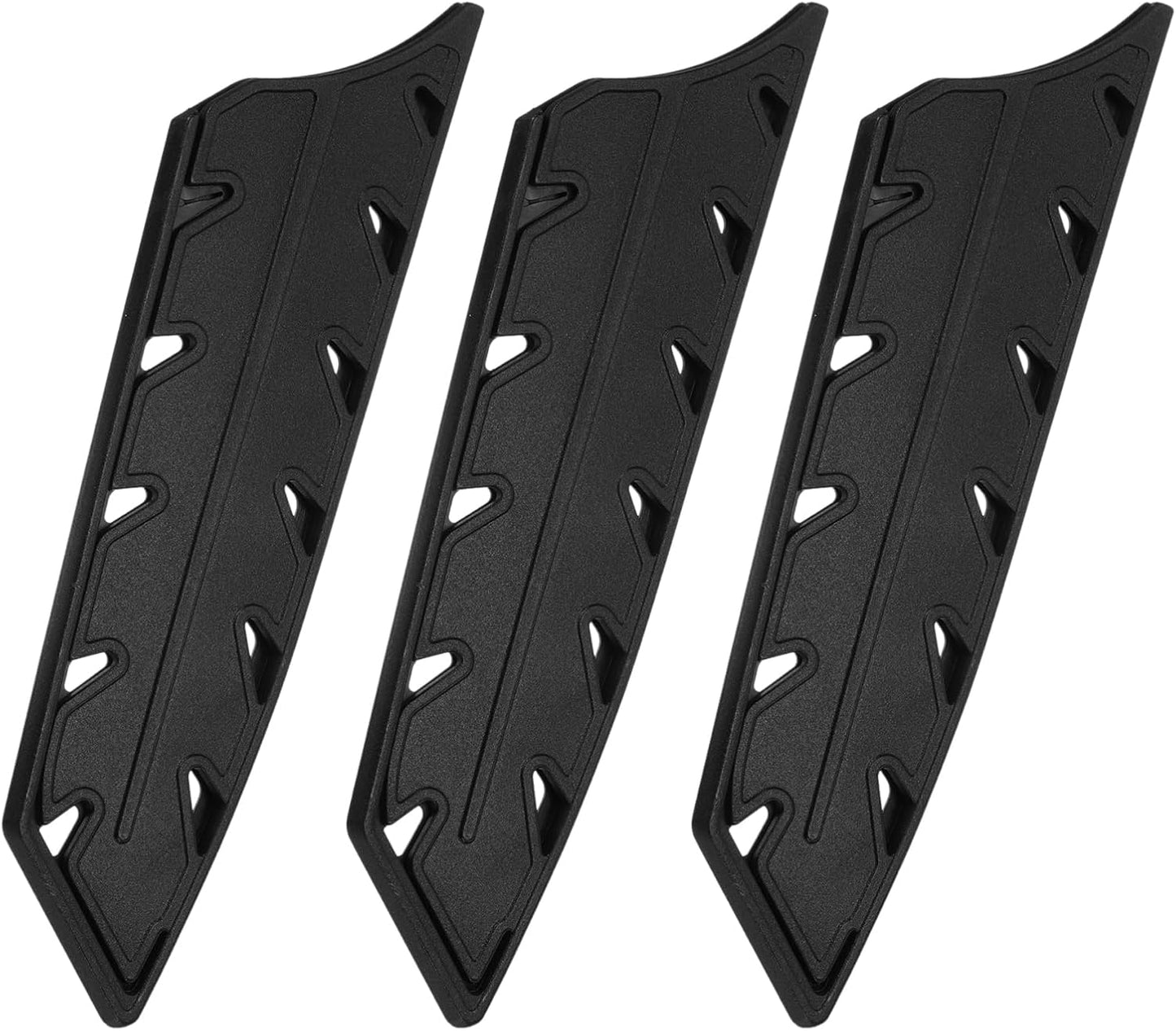 2Pcs Knife Cover Sleeves Knife Edge Guards for 7.5" Chef Knife Edge Blade Protector Universal Knife Sheath for Kitchen, Black