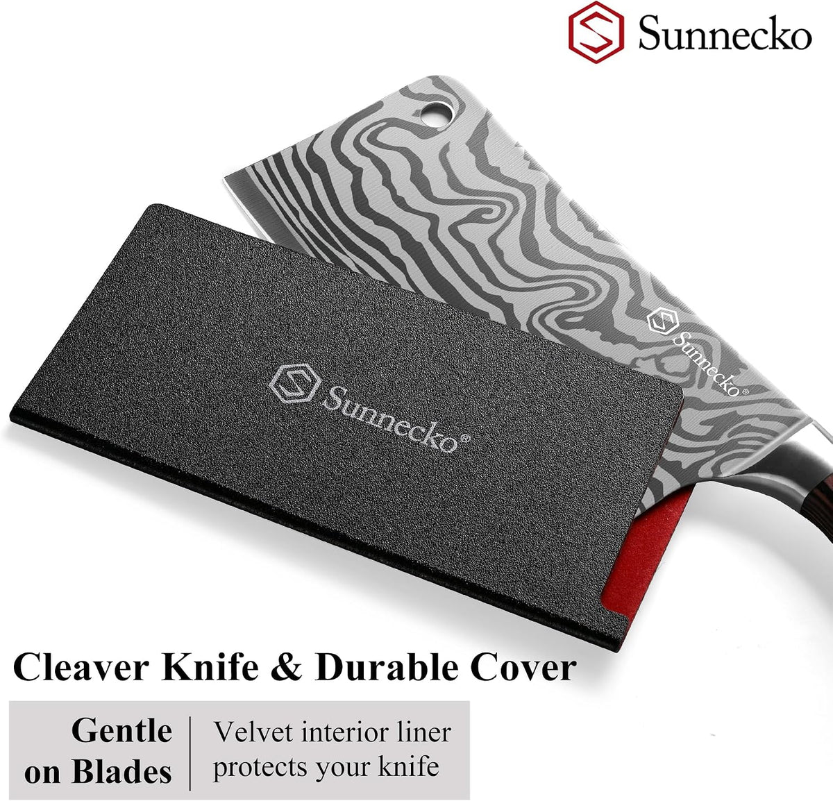 7” Cleaver Knife, Multipurpose Meat & Vegetable Chef Cleaver