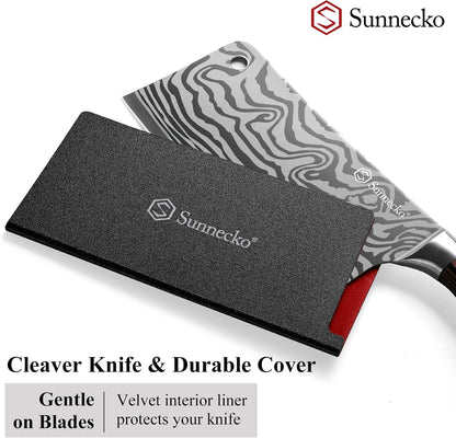 7” Cleaver Knife, Multipurpose Meat & Vegetable Chef Cleaver
