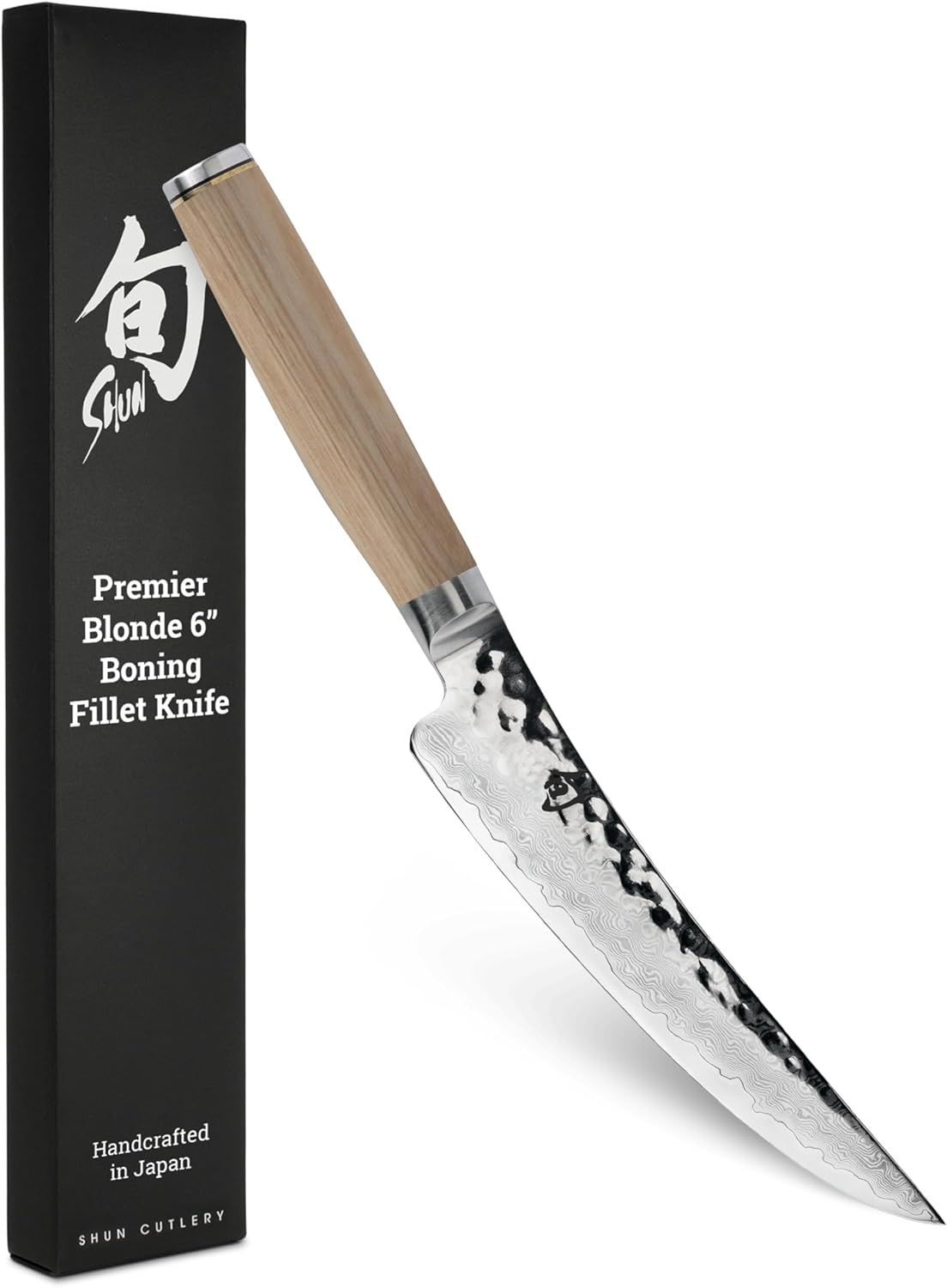 Premier 6" Gokujo Boning Knife, Handcrafted Japanese Boning & Fillet Knife, VG-MAX Core with Damascus Stainless Steel Cladding, Pakkawood Handle, Meat & Fish Tool for Professional and Home Chefs