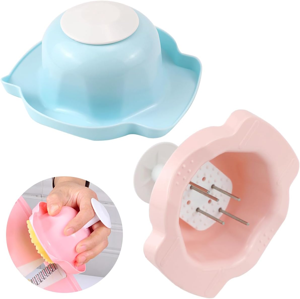 DOERDO 2Pcs Food Safety Holder for Mandolin Slicer Food Slicer Cutter Finger Guard Vegetable Cutting Finger Protector