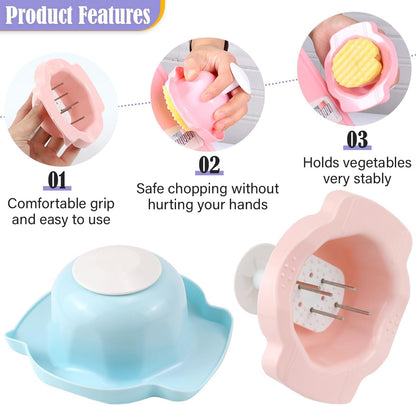 DOERDO 2Pcs Food Safety Holder for Mandolin Slicer Food Slicer Cutter Finger Guard Vegetable Cutting Finger Protector