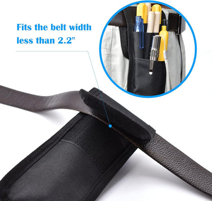 2 Pcs Belt Pen Holder, Multifunctional Adjustable Tactical Pencil Pouch, Detachable Military Duty Pencil Sleeve Case, Can Hold Pens, Rulers and Scissors