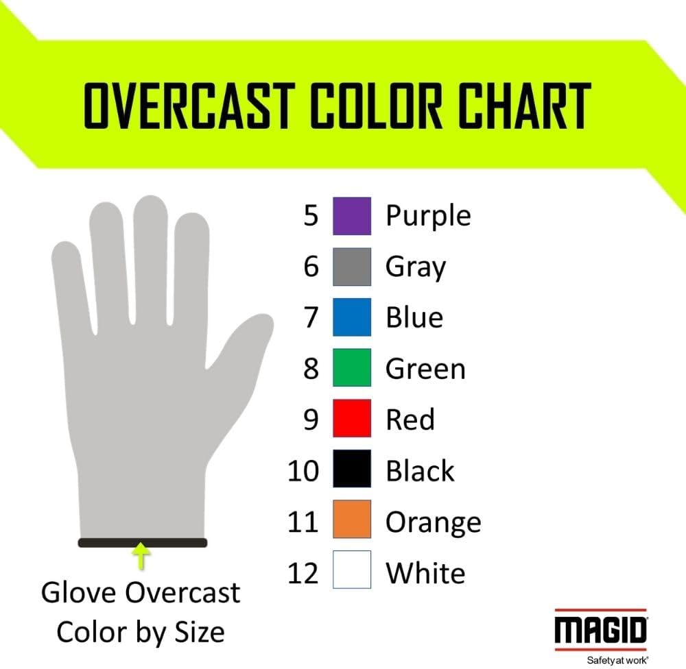 MAGID Cut Resistant Polyurethane Coated AeroDex Work Gloves - Cut Level A9, 13GA, Touchscreen Compatible