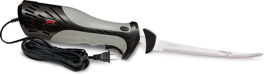 Heavy Duty Electric Fillet Knife Grey/Black, 7 1/2" Blade & Replacement Blade 9 Inch