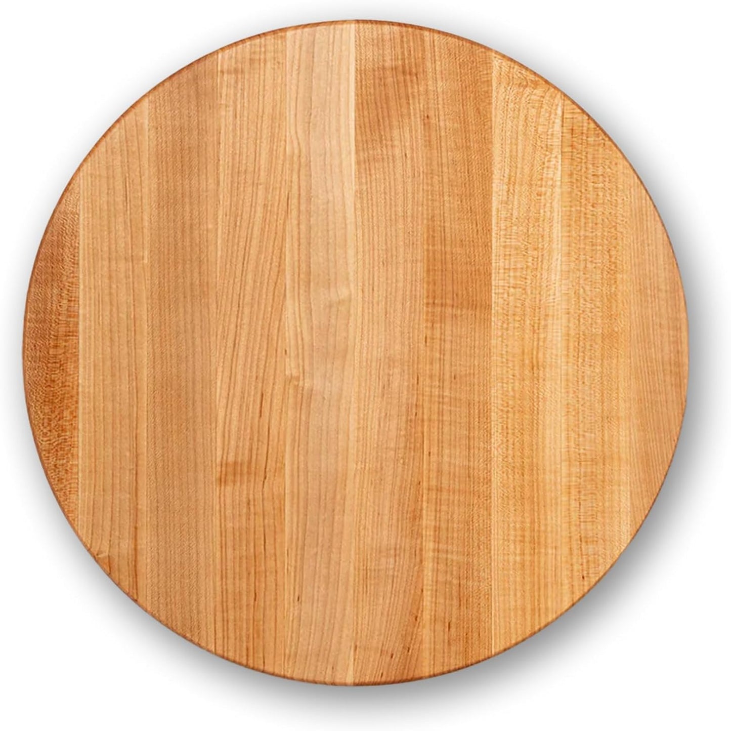 Block CHY-R18 Cherry Wood Edge Grain Reversible Round Cutting Board, 18 Inches Round x 1.5 Inches