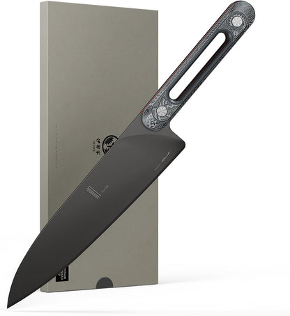 Japanese Chef Knife 8 Inch: ZDF-905 Powder Steel, Ultra Sharp Kitchen Knife, Full Tang Professional Chef Knife with Interchangeable Aluminum Handle, Purism Series