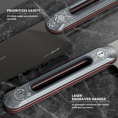 Japanese Chef Knife 8 Inch: ZDF-905 Powder Steel, Ultra Sharp Kitchen Knife, Full Tang Professional Chef Knife with Interchangeable Aluminum Handle, Purism Series