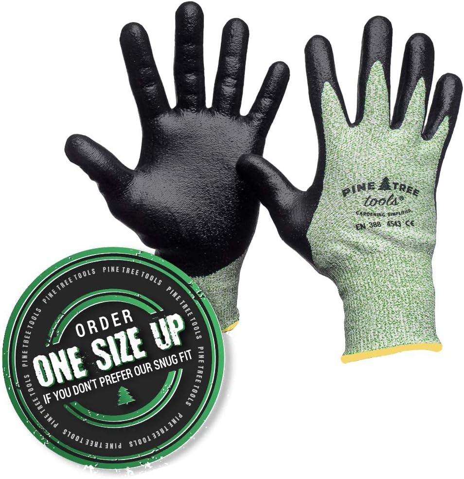 Cut Resistant Gloves Level 5 | Anti Cut Grip Gardening Glove, Electrical Kitchen Work Gloves Men & Women