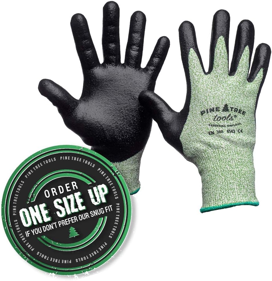 Cut Resistant Gloves Level 5 | Anti Cut Grip Gardening Glove, Electrical Kitchen Work Gloves Men & Women