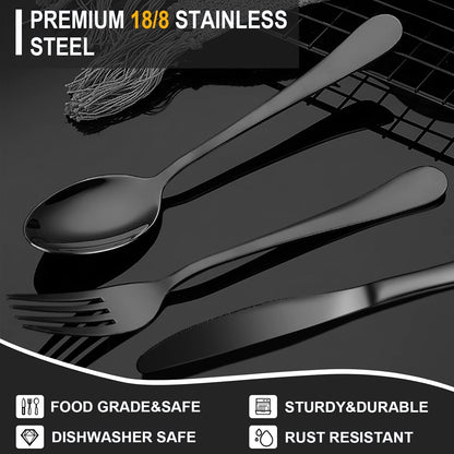 Portable Travel Utensils Set with Case,Reusable Office Flatware Set,Healthy Travel Cutlery Set 3 PCs Stainless Steel Fork, Spoon,Knife Cutlery Ideal for Travel, Lunch Box and Camping (Rose Gold-3PCs)