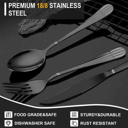 Portable Travel Utensils Set with Case,Reusable Office Flatware Set,Healthy Travel Cutlery Set 3 PCs Stainless Steel Fork, Spoon,Knife Cutlery Ideal for Travel, Lunch Box and Camping (Rose Gold-3PCs)