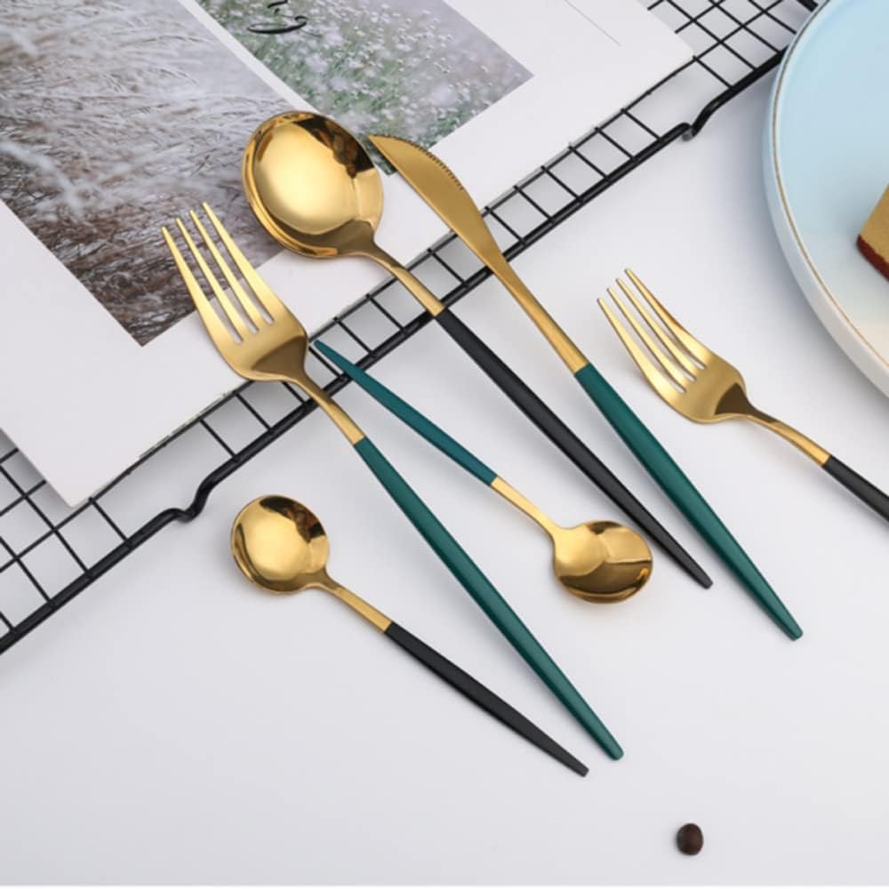 Portable Travel Utensils Set with Case,Reusable Office Flatware Set,Healthy Travel Cutlery Set 3 PCs Stainless Steel Fork, Spoon,Knife Cutlery Ideal for Travel, Lunch Box and Camping (Rose Gold-3PCs)