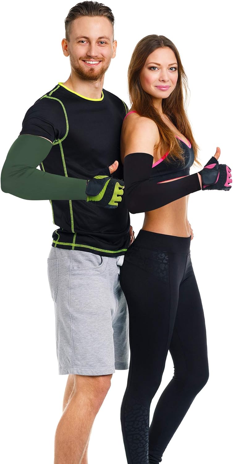 10 Pairs UV Arm Sleeve for Men Women Cooling Tattoo Cover up Compression Sun Protection Sleeves for Outdoor Activities