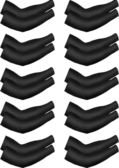 10 Pairs UV Arm Sleeve for Men Women Cooling Tattoo Cover up Compression Sun Protection Sleeves for Outdoor Activities