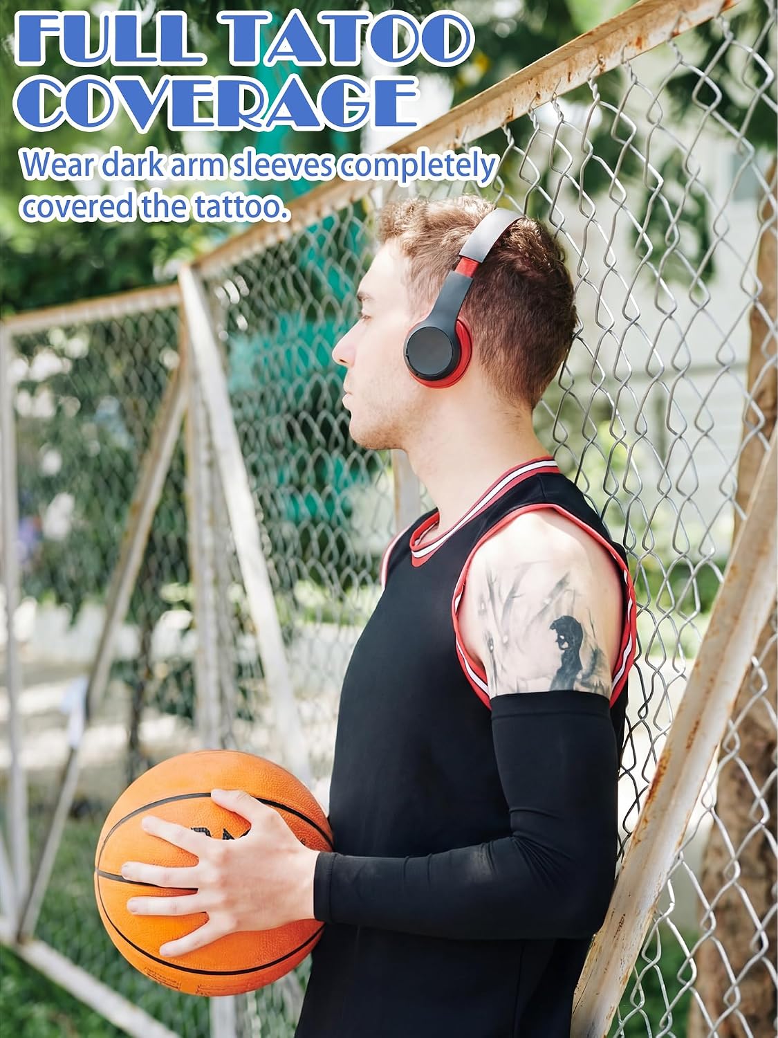 10 Pairs UV Arm Sleeve for Men Women Cooling Tattoo Cover up Compression Sun Protection Sleeves for Outdoor Activities