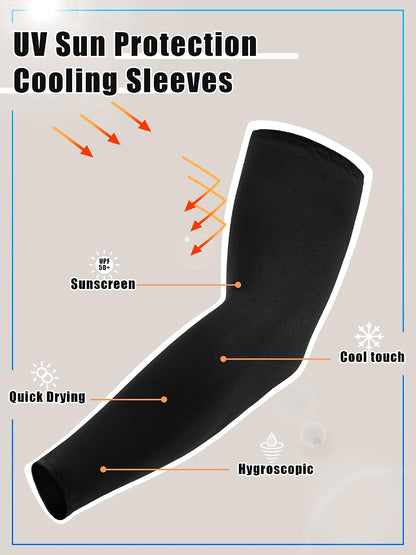 10 Pairs UV Arm Sleeve for Men Women Cooling Tattoo Cover up Compression Sun Protection Sleeves for Outdoor Activities